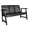 Highwood Usa 4ft Weatherly Garden Bench Outdoor Furniture for Patio, Backyard, Garden AD-BENW4-BKE - alternate 1